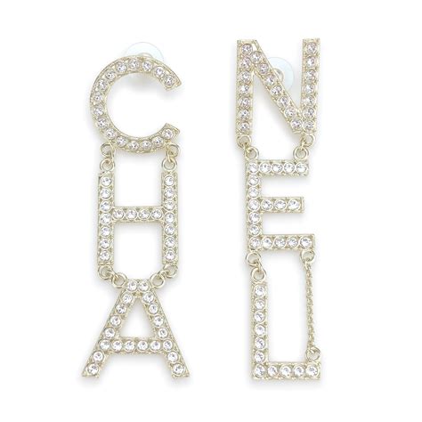 chanel earrings letters price.